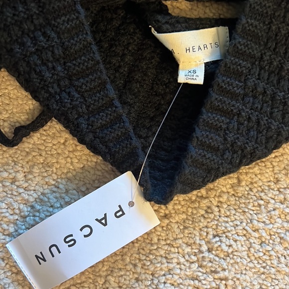 🖤LA Hearts Crochet Corset Top Black NWT - Picture 5 of 6